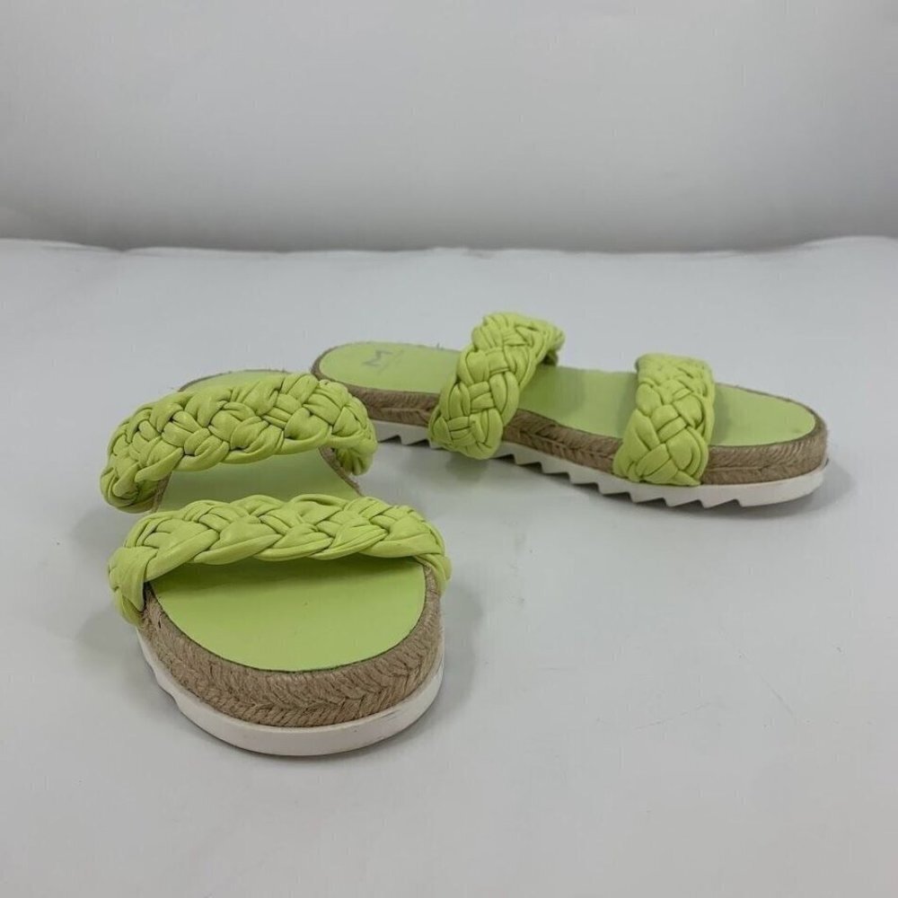 Marc Fisher Women's Jaime Braided Flat Espadrille Slip On Sandal Size 6.5 NWOB